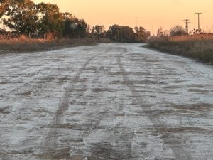 Hasta las calles de tierra se helaron esta madrugada