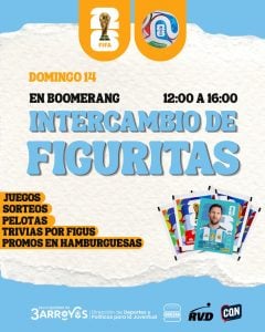 Gran intercambio de figuritas del Mundial en Tres Arroyos