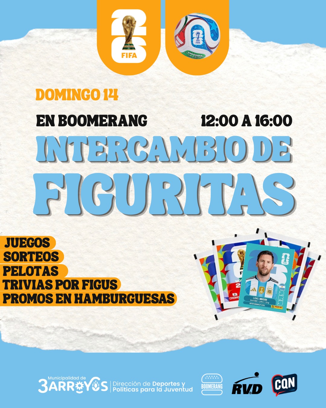 Gran intercambio de figuritas del Mundial en Tres Arroyos
