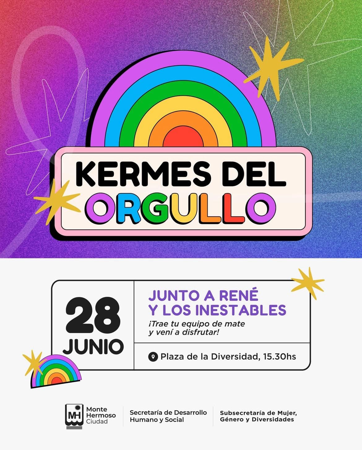 Monte Hermoso: En la Plaza de la Diversidad celebrarán el Mes del Orgullo