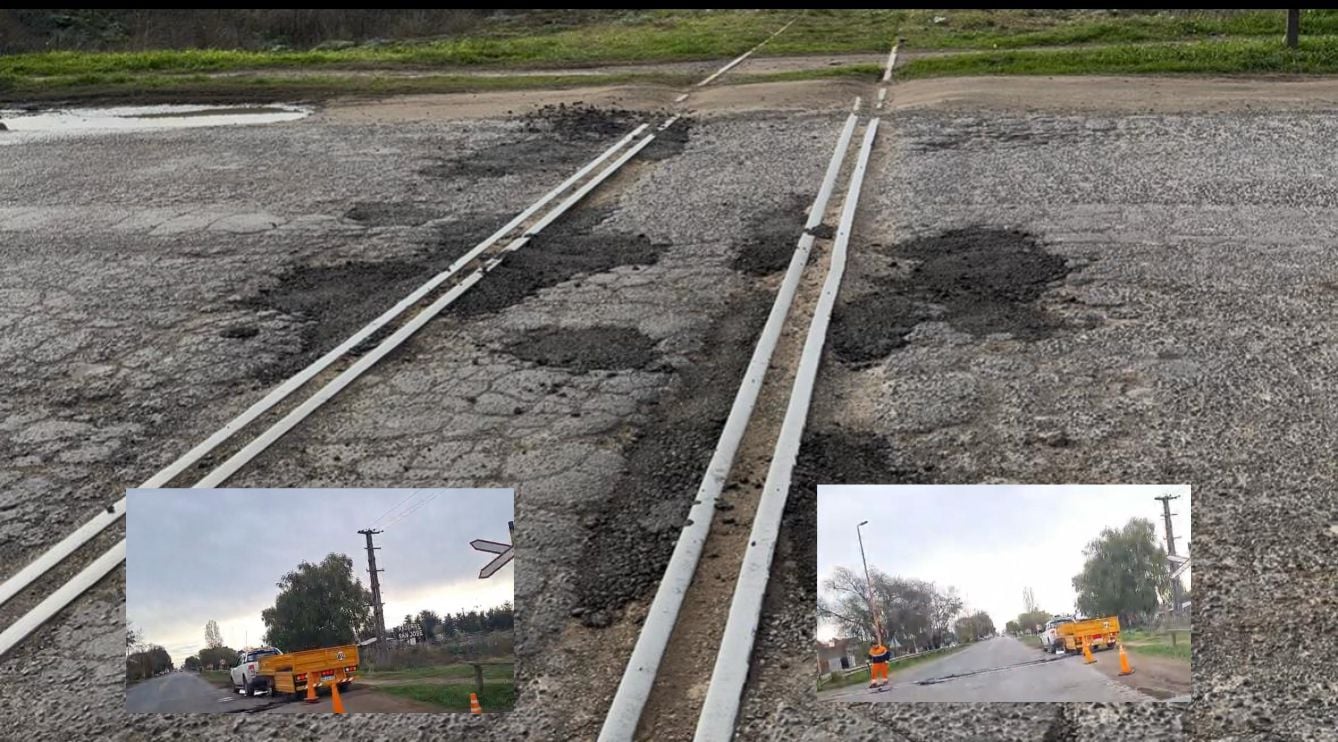 (video) Algo de mantenimiento, provisorio pero reparación al fin