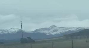 Nevó en la comarca serrana: las cumbres se cubrieron de blanco