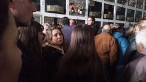 Emotivo último adiós a “Pity” Federico en el Cementerio Municipal