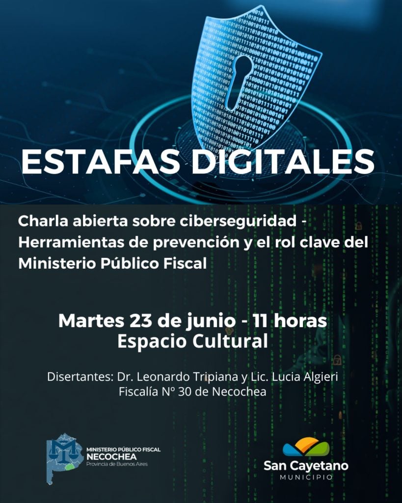 San Cayetano: Charla abierta sobre Estafas Digitales