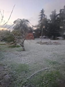Toda la zona comparte imágenes de la nevada con nuestra radio