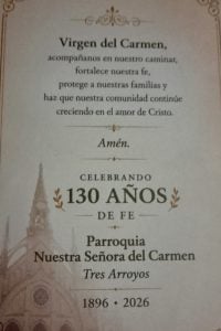 (audio) Preparan los festejos patronales de la Virgen del Carmen y el aniversario de su parroquia