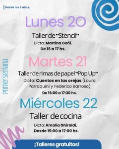 Inscripciones abiertas para los talleres de invierno gratuitos del Centro Cultural