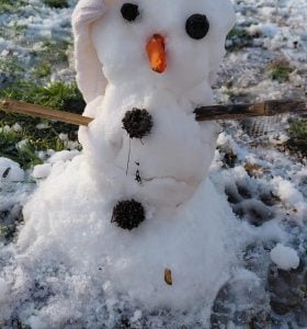 Toda la zona comparte imágenes de la nevada con nuestra radio