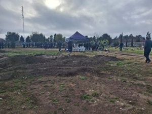 Conmovedor e interminable dolor en el último adiós al oficial Alan Molina