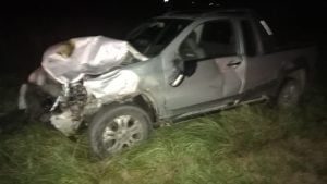 Un joven de Dorrego chocó con un novillo en la Ruta 228 y resultó ileso