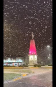 Toda la zona comparte imágenes de la nevada con nuestra radio