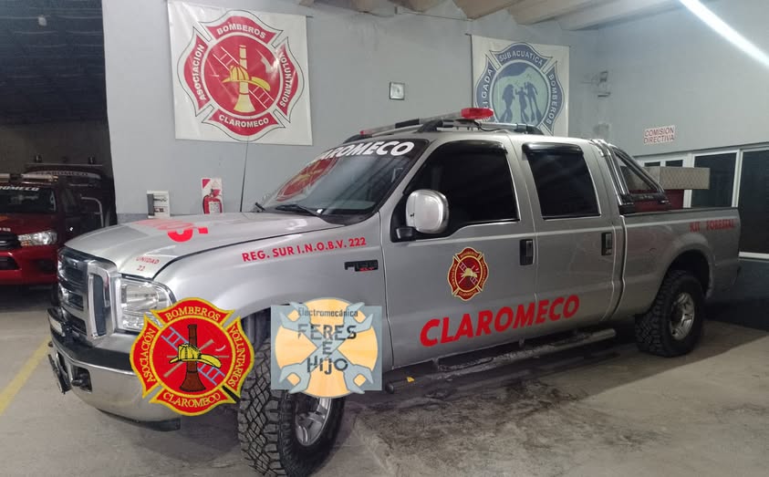 Bomberos de Claromecó agradecen a mecánico por donar mano de obra