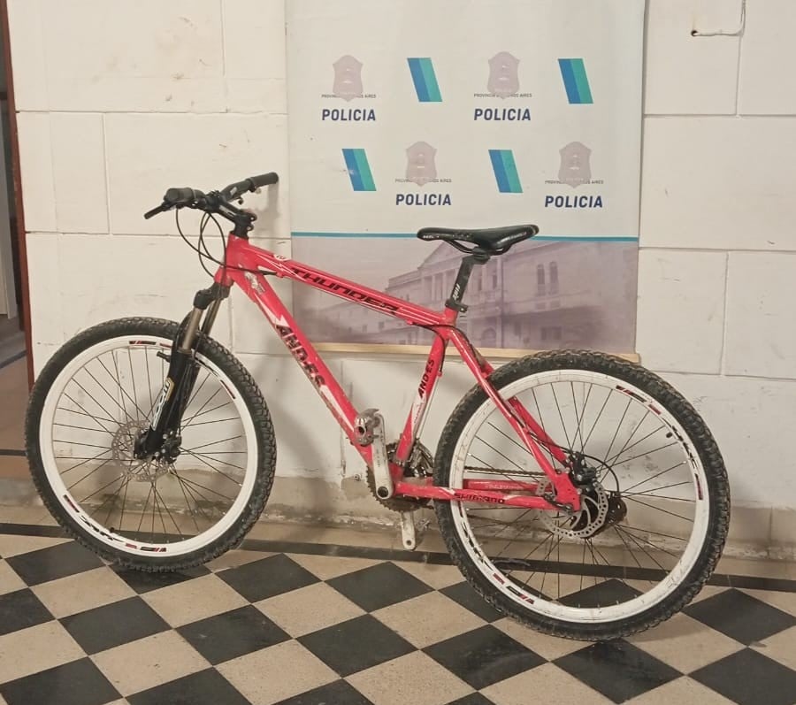 Circulaba en una bicicleta robada. Es menor, y fue entregado a sus padres