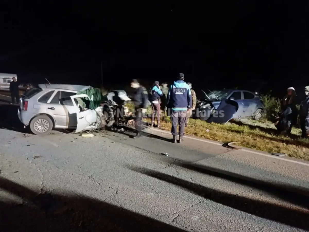 Las Flores: Muere una mujer en trágico choque frontal