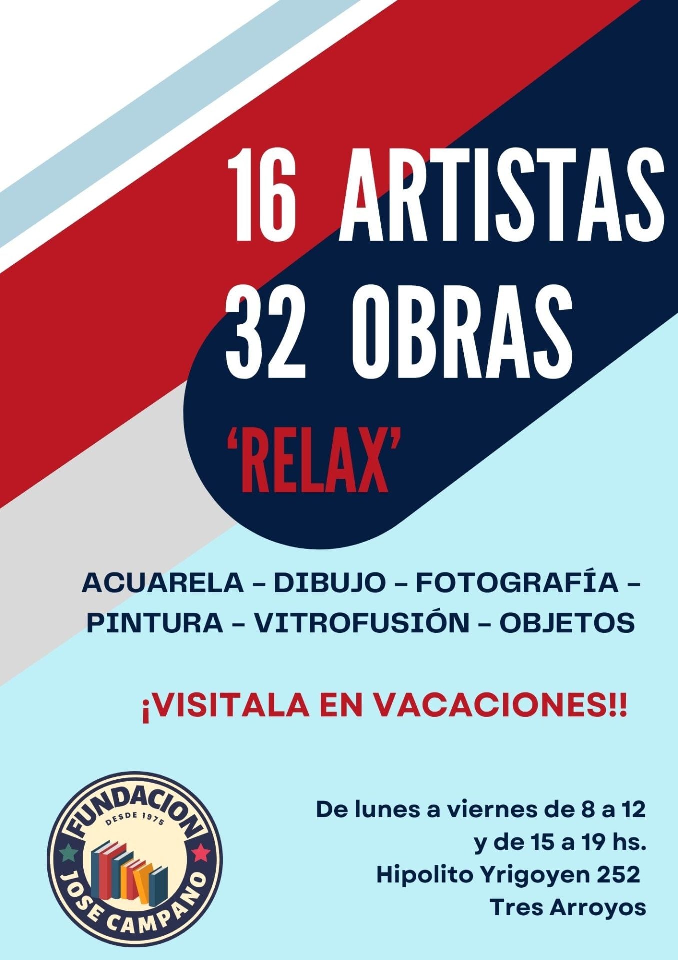 Inauguraron la muestra artística 'Relax' en la Campano