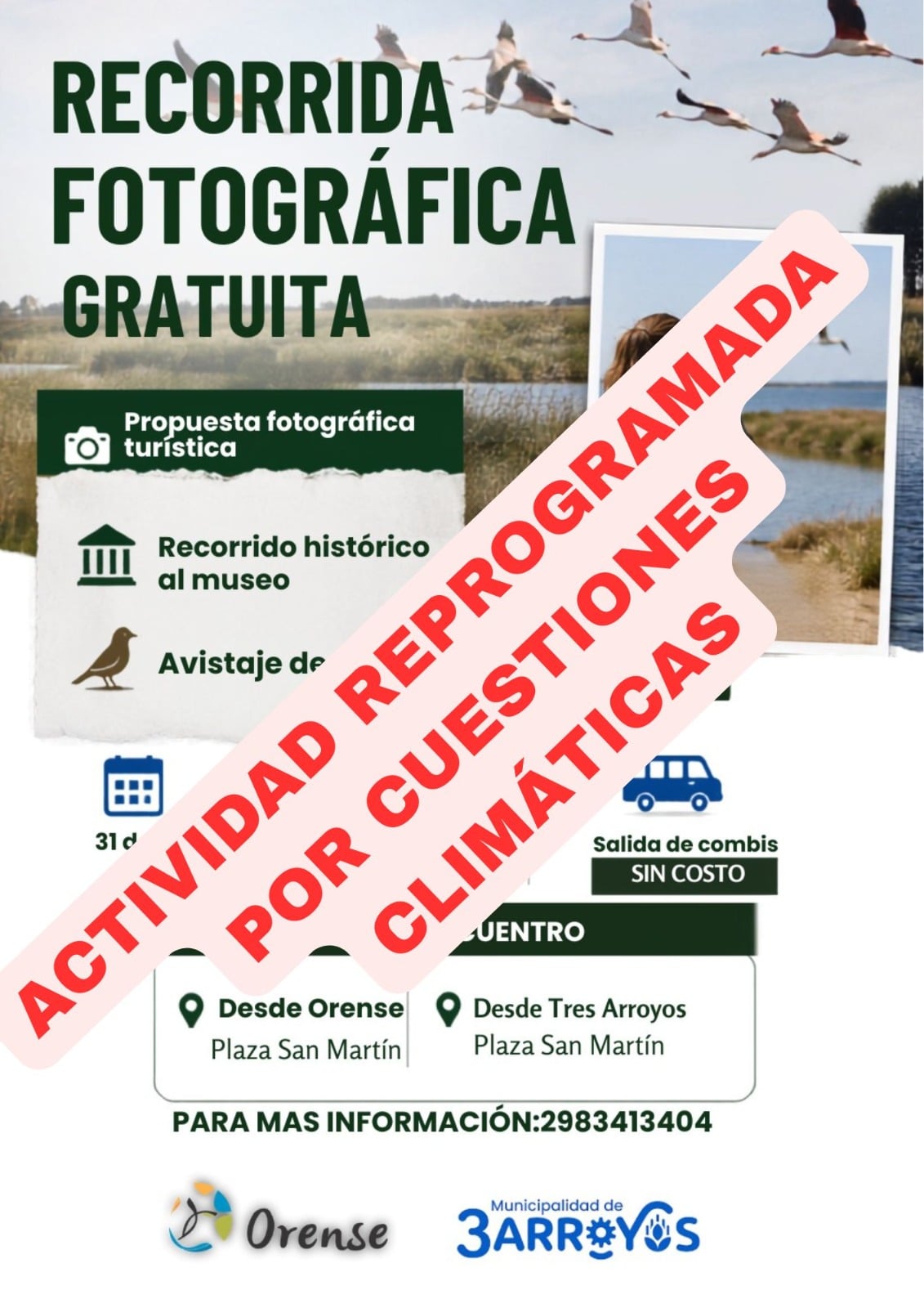 Reprograman salida fotográfica en Orense