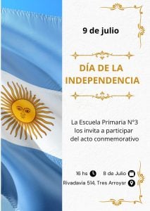Invitan al Acto por la Independencia Argentina