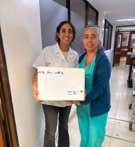 (audio) Coronel Suárez envió leche humana pasteurizada al Hospital Penna por primera vez