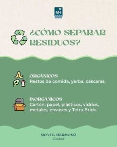 Monte: Campaña sustentable para separar residuos en la comuna