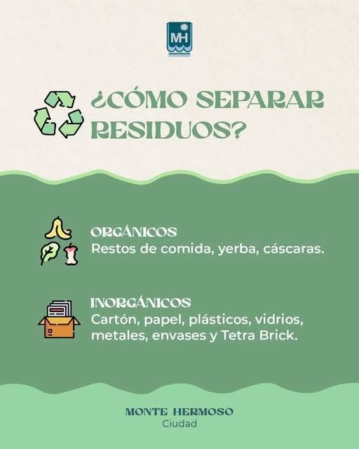 Monte: Campaña sustentable para separar residuos en la comuna