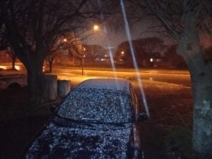 (videos) La primera nevada del invierno. De Tres Arroyos a todo el país las imágenes de LU24 por TN