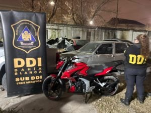 (video) Así recuperaron la moto robada en calle Suipacha
