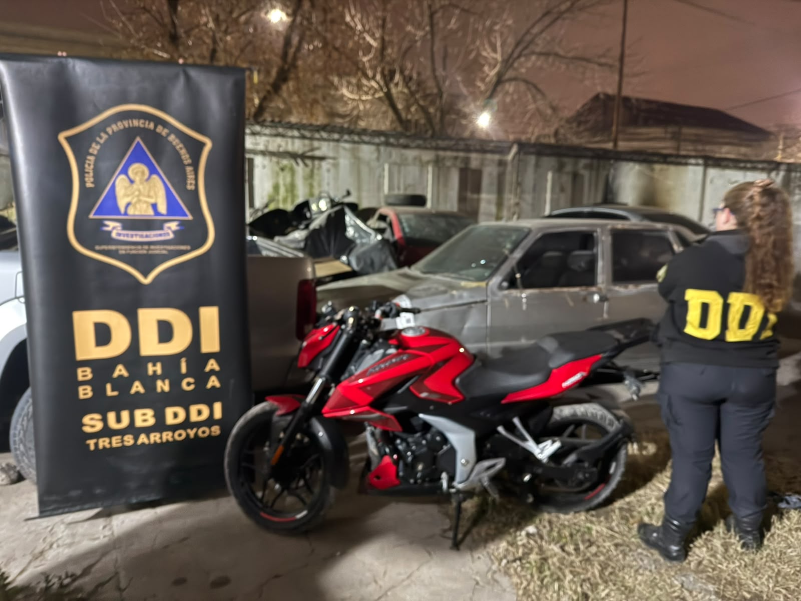 (video) Así recuperaron la moto robada en calle Suipacha