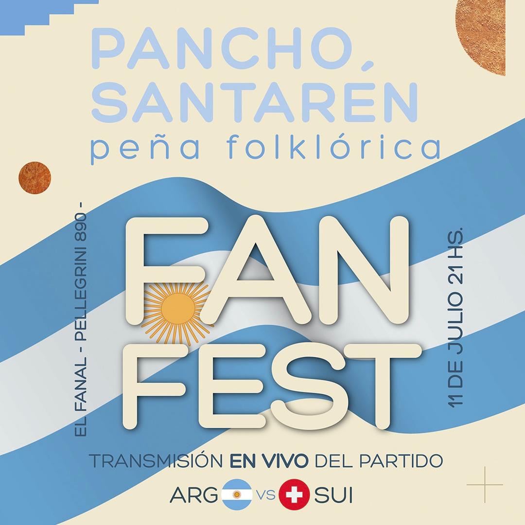 Todo listo para la “Fan Fest” de Argentina en la Peña de Pancho Santarén (audio)