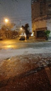 (videos) La primera nevada del invierno. De Tres Arroyos a todo el país las imágenes de LU24 por TN