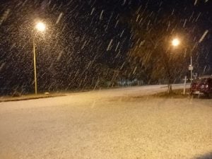 (videos) La primera nevada del invierno. De Tres Arroyos a todo el país las imágenes de LU24 por TN