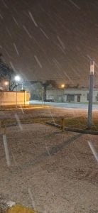 (videos) La primera nevada del invierno. De Tres Arroyos a todo el país las imágenes de LU24 por TN