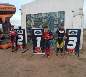 Superkart: Nikolas Ríos corrió en Bahía Blanca