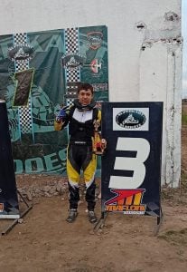 Superkart: Nikolas Ríos corrió en Bahía Blanca
