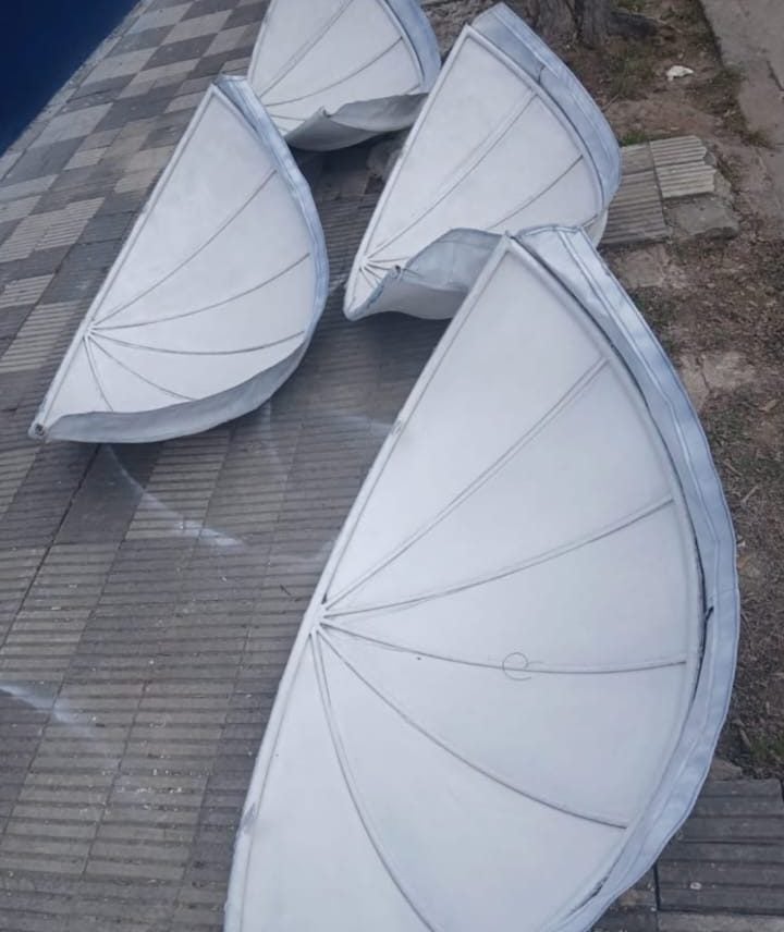 Dejaron un toldo para pintar en la puerta del comercio y se lo llevaron. Piden su devolución