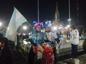 (Fotos y Videos) Argentina semifinalista: Tres Arroyos festejó en la Plaza San Martín