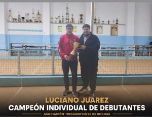 Bochas: Luciano Juárez, campeón del Torneo Individual de Debutantes
