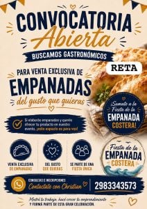 Invitan a formar parte de una nueva edición de la Fiesta de la Empanada Costera