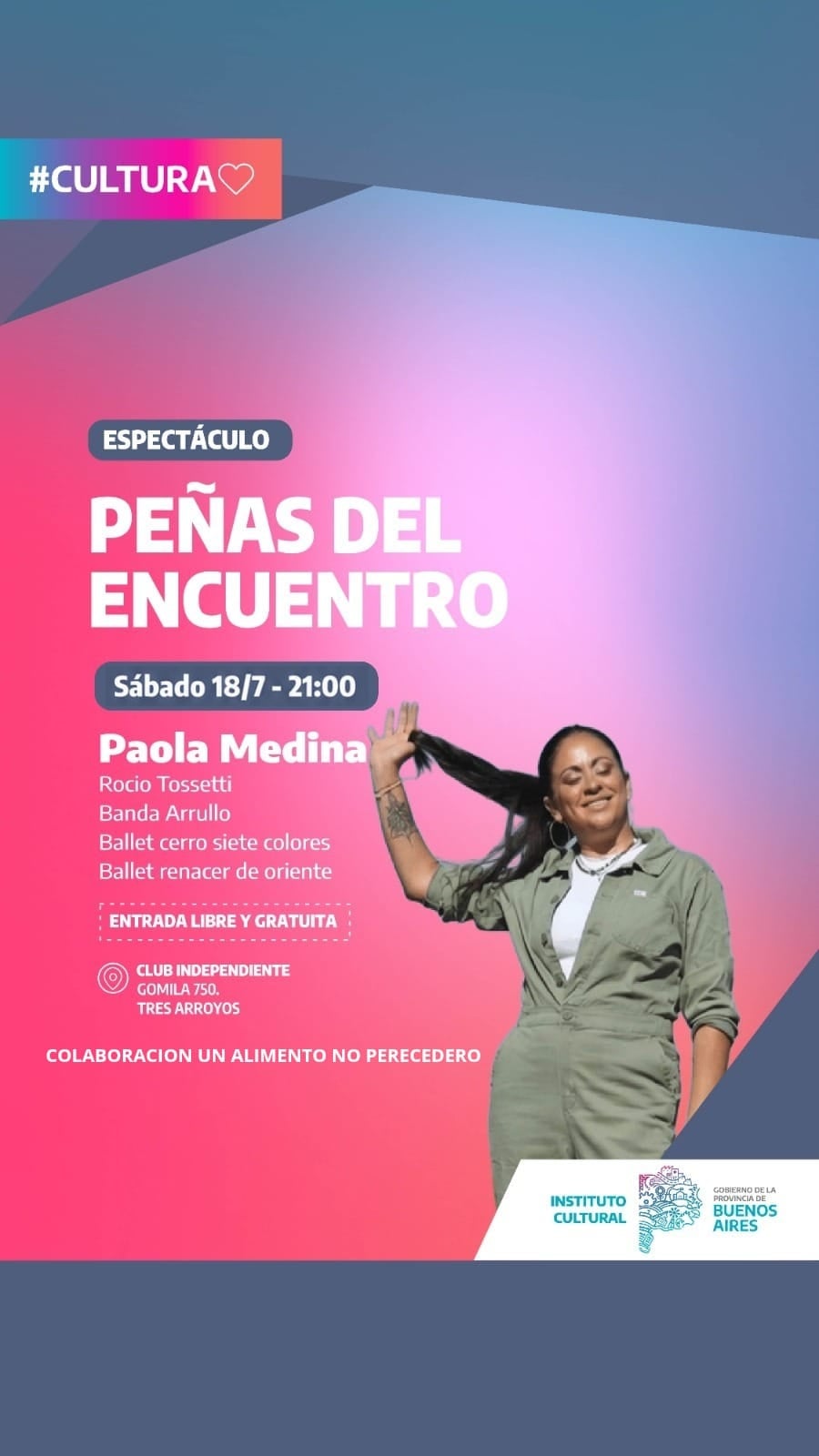 Este sábado, llega la Peña del Encuentro en el Club Independiente