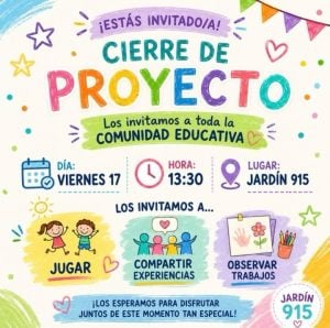 (audio) El Jardín 915 invita a las familias a su gran cierre de proyecto institucional