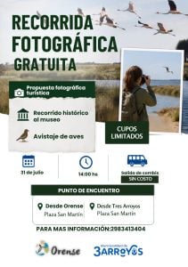 La Delegación de Orense invita a una recorrida fotográfica y de avistaje de aves