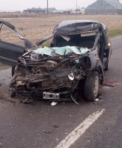 Identificaron a los fallecidos en el choque de hoy a la mañana