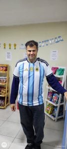 Eduardo Tumini fue el ganador de la camiseta de la selección argentina por parte de Tostex