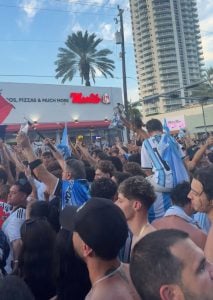 (audio y videos) Una mirada tresarroyense desde Miami para la final del Mundial