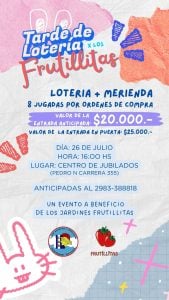 (audio) Karina Molina y la lotería Solidaria a beneficio de los Jardines Frutillitas
