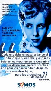 Somos Tres Arroyos y un homenaje solidario a Evita: piden un litro de leche para quienes lo necesitan