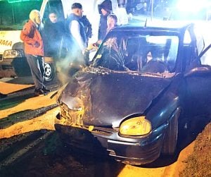 Choque en Jujuy y Libertad: tres personas al hospital