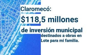 El Municipio realiza nuevas inversiones en el Programa Un Lote para Mi Familia en Claromecó