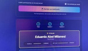 (audio y video) Eduardo Milanesi ganó el Smart TV de LU 24