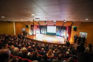 Garate en el Encuentro Federal por la Memoria en la AMIA