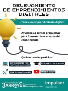 Invitan a relevamiento de emprendimientos digitales